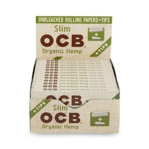 OCB Organic Hemp Slim King Papers + Tips 24ct