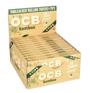 OCB Bamboo Slim King Papers + Tips 24ct