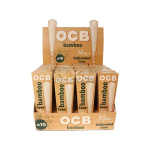 OCB Bamboo Mini 70mm Cones 10pk 24ct