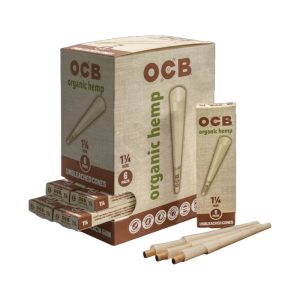 OCB Organic Hemp 1 1/4 Cones 6pk 24ct