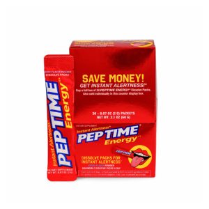 Pep Time Energy Dissolve 150mg Packet 30ct - Berry