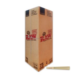 Raw Classic 1 1/4 Cones 1pk 75ct