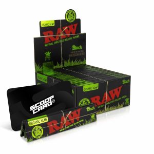 Raw Black Organic Hemp Slim King Papers 50ct