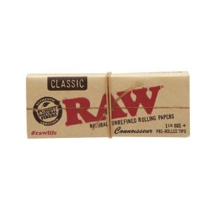 Raw Connoisseur Classic 1 1/4 Papers + Tips 24ct