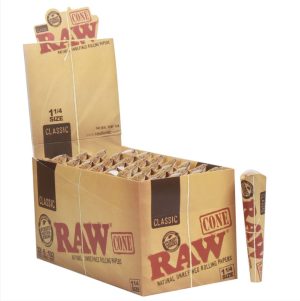 Raw Classic 1 1/4 Cones 6pk 32ct