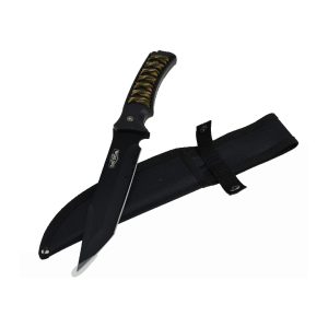 12" Razor Tactical Full Tang Hunting Camping Knife - Black