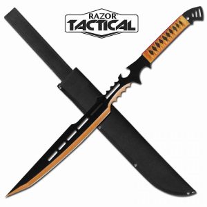 28'' Razor Tactical Machete 3mm Thickness W/Sheath - Orange