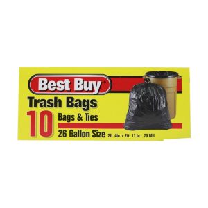 Best Buy Trash Bags 26 Gallon 12pk 10ct