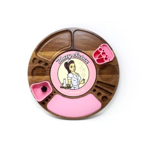 Blazy Susan Dab Rolling Tray w Silicone Inserts