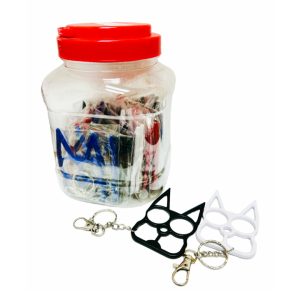 Cat Self Defense Keychain 30ct Color Mix Jar