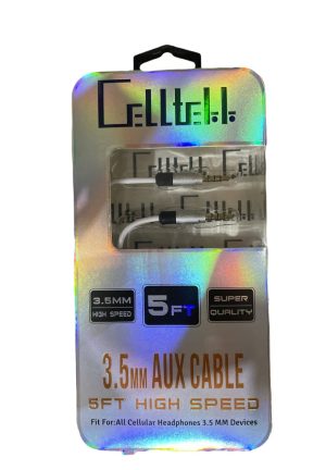 Celltekk 3.5mm Aux Cable 5ft