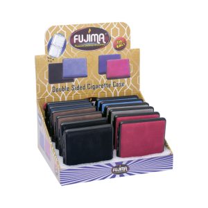 Fujima Double Sided Cigarette Case 12ct (LEATHER FOR KING'S)