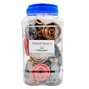 Assorted Hookah Bowl 3 20ct Jar
