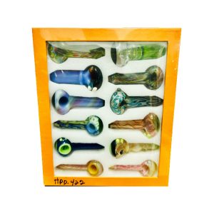 4" Apex Large Bowl Hand Pipe 12ct - Design C