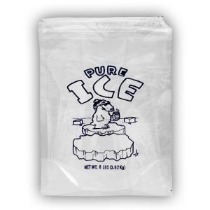 8lbs Crystal Drawstring Ice Bags 400ct