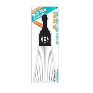 Metal Pik Long / Pan Shape Styling Comb