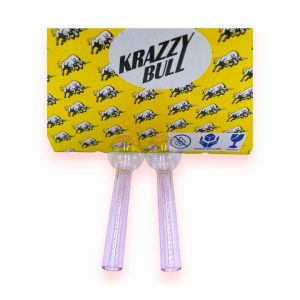 4'' Krazzy Bull Smoking Pipe Oil Burner 50ct - Pink