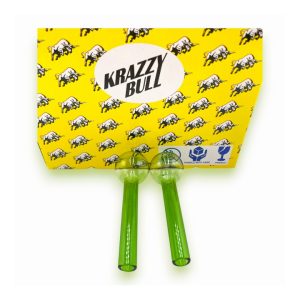 4'' Krazzy Bull Smoking Pipe Oil Burner 50ct - Green