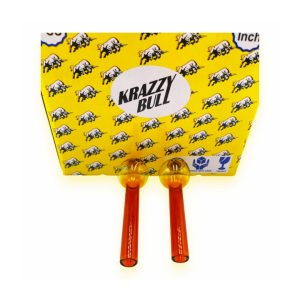 4'' Krazzy Bull Smoking Pipe Oil Burner 50ct - Amber