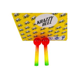 4'' Krazzy Bull Smoking Pipe Oil Burner 50ct - Rasta