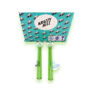 6'' Krazzy Bull Smoking Pipe Oil Burner 50ct - Green