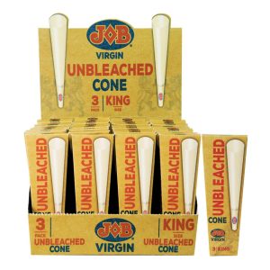 Job Unbleached Virgin King Cones 3pk 32ct
