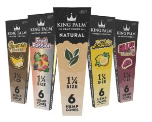 King Palm 1 1/4 Hemp Cones 6pk 30ct