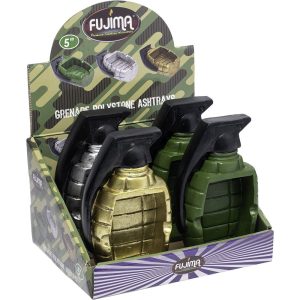 Fujima Grenade Poly Stone Ashtray 4ct