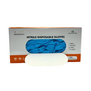 Monarch Nitrile Disposable Gloves 100ct - Small/Medium