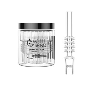 White Rhino 10mm Nectar Replacement Tip 30ct Jar