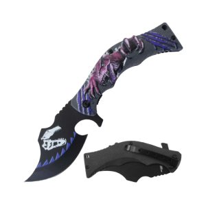 Razor Tactical Survival Knife - 3D T-Rex Red Handle (BOX 48)