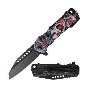 Razor Tactical Survival Knife - Skull Reaper Handle (BOX 6)