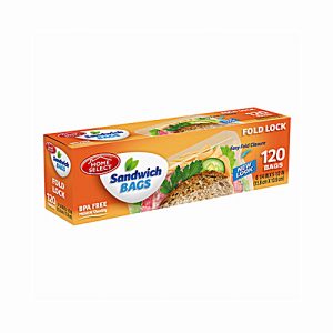 Home Select Top Fold Sandwich Bags 120Ct