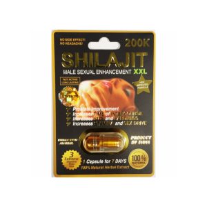 Shilajit Single 200k XXL Male Enhancement 1pk 20ct - Black