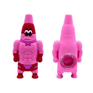 4'' Superhero Patrick SiliconeHand Pipe