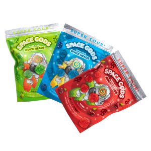 Space Gods Sour Space Heads D9+CBD 900mg Gummies 15ct
