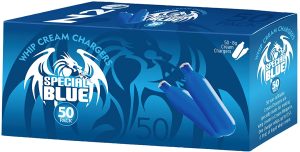 Special Blue Cream Chargers 24ct