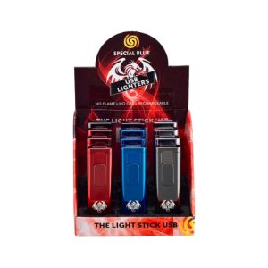 Special Blue USB Lighters - The Light Stick USB 12ct