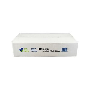 1/10 Heavy Duty T-Sack 8x4x16 Black 1000ct