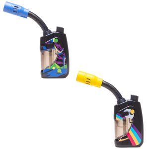 Special Blue Single Flame Torch Lighters 9ct (FIRE BENDER)