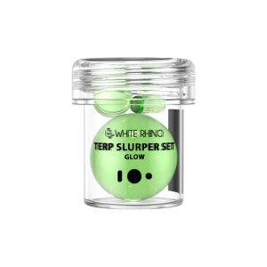 White Rhino Terp Slurper 3 Piece Marble Set 6ct - Glow