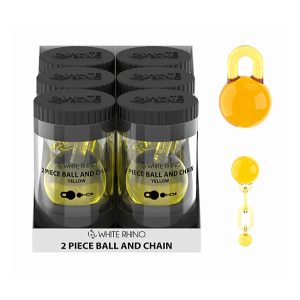 White Rhino Terp Slurper 2 Piece Ball & Chain Yellow 6ct
