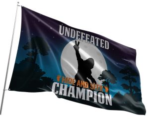 3'x5' Fun Flags Large - Sasquatch Undefeated Hide & Seek Champion