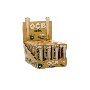 OCB Bamboo King Cones 3pk 32ct