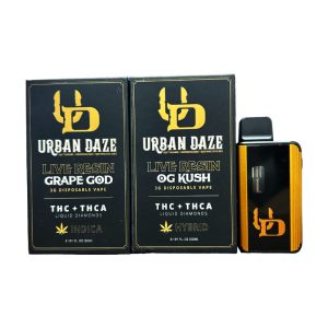 Urban Daze THC-A Live Resin Liquid Diamonds 3g Disposable