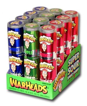 War Heads Super Sour Spray Candy 12Ct