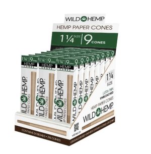 Wild Hemp Unbleached King Cones 9pk 24ct
