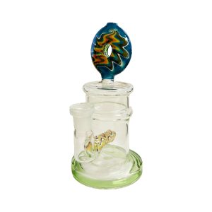 6'' Multicolor Reverse Donut Waterpipe W/ Perc (Box 85)