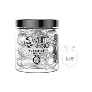 White Rhino Bubble V2 Carb Cap 20ct Jar