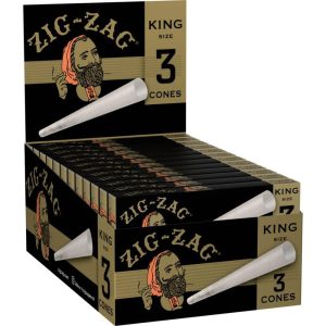 Zig-Zag Ultra Thin King Cones 3pk 36ct